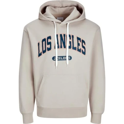 Afbeelding van Jack &amp; Jones Jjeholmen Sweatshirt Zip Hood Noos Herenjas, #96 Beige