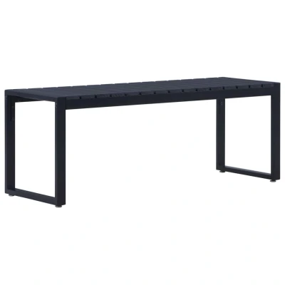 Afbeelding van Tuinbank 120,5 cm PS plaat zwart