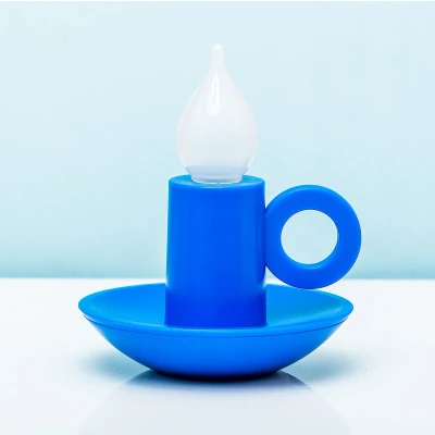 Afbeelding van Oplaadbaar Kandelaar Lampje Blauw