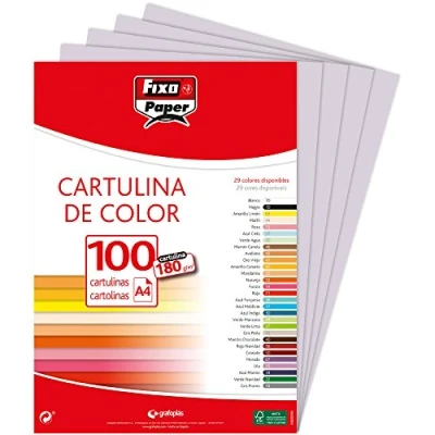 Afbeelding van Fixo Paper 1110472 indexkaarten, A4, 180 g, parelgrijs, 100 stuks