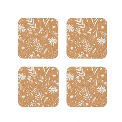 Afbeelding van KitchenCraft Natural Elements onderzetters van kurk, biologisch afbreekbaar, 12 x cm, 4 stuks