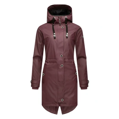 Afbeelding van Navahoo Rainy Flower Parka, Dames, Maat: XS, Dark red melange
