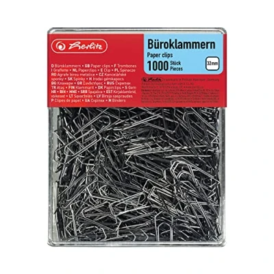 Image de herlitz Broklammern, en métal, zingu‚es, 32 mm