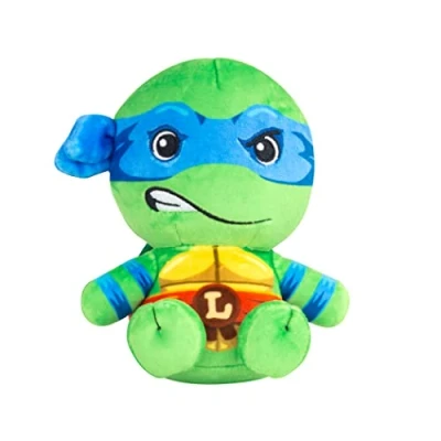 Afbeelding van Club Mocchi TOMY pluche dier Ninja Leonardo schildpadden 15 cm TMNT dieren om te verzamelen officieel gelicentieerd speelgoed actiefiguren Turtles vanaf 3 jaar