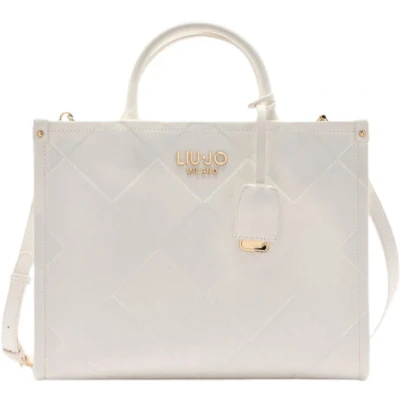 Afbeelding van Liu Jo Ridhi Shopping Bag Dames Handtas/Shopper Off White PU