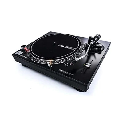 Afbeelding van Reloop RP 1000 MK2 aandrijfriem voor DJ en hifi, 33 1/3 45 omw/min, verlengbare naaldverlichting, nauwkeurige pitch (+/ 10%), zwart
