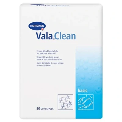 Image de Hartmann Valaclean Soft Set de 50 Gants Toilette Non Tisse 15 x 23 cm