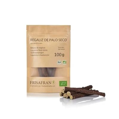Image de Frisafran bâton de Réglisse BIO cultivé directement par Espagne 100g reglisse Baton Bonbon bois à macher