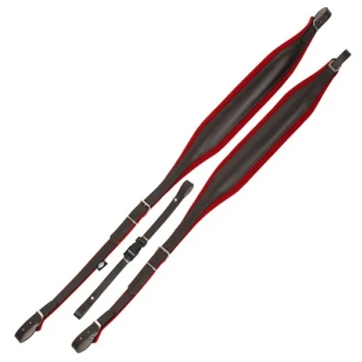Image de Alpenklang sangles accordéon taille standard pour basses 72/96 rouge/brun