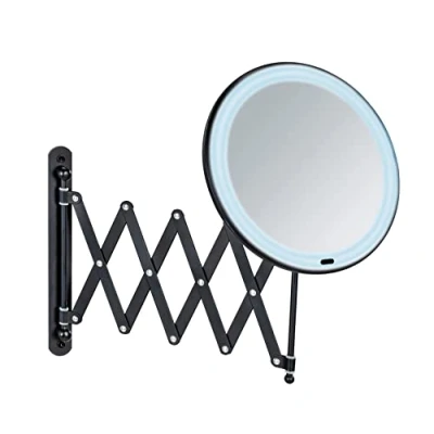 Afbeelding van WENKO Telescopische wandspiegel met led verlichting