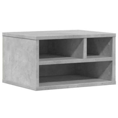 Afbeelding van Printerkastje 40x32x22,5 cm bewerkt hout betongrijs