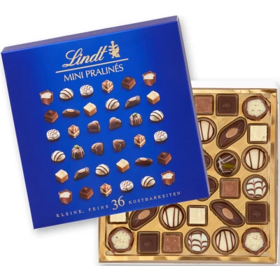Afbeelding van Lindt MINI pralines chocolade 180gr 36 Ideaal als cadeau