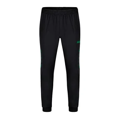 Image de JAKO Polyester Broek Challenge, Uniseks Volwassene, Zwart/Sportgroen, S