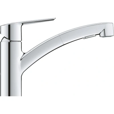 Afbeelding van GROHE QuickFix Start keukenmengkraan met lage uitloop en uittrekbare