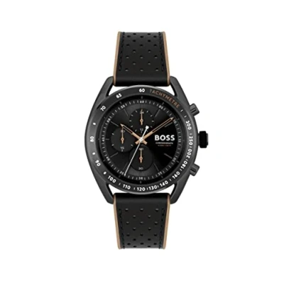 Afbeelding van BOSS Center Court Chronograaf schwarz braun, Heren, Maat: One Size, braun