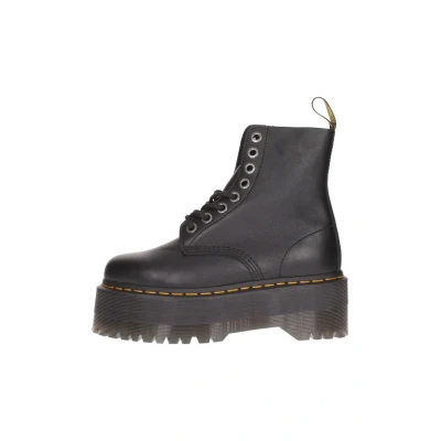 Afbeelding van Dr. Martens Pascal MAX Enkellaarsjes met plateauzool, Dames, Maat: 42, Nero Leer