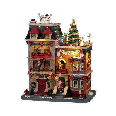 Afbeelding van je Santa&#039;S Rooftop Bash With 4.5V Adaptor Kerst koopt goedkoop bij Warentuin. LEMAX