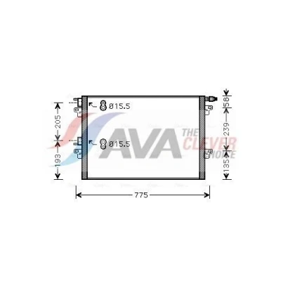 Afbeelding van Ava Cooling Airco condensor RTA5382
