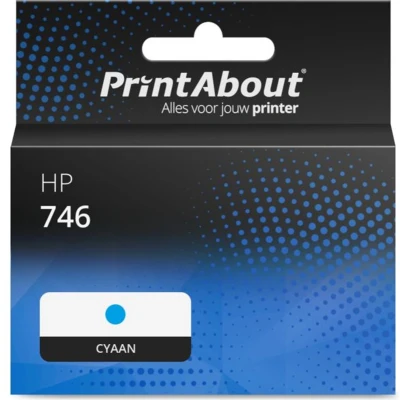 Afbeelding van Huismerk HP P2V80A (746) Inktcartridge Cyaan