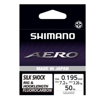 Image de Shimano Aero Silk Shock Fluoro Rig/H.L 50m 0,179mm 3.01kg Fluorocarbone