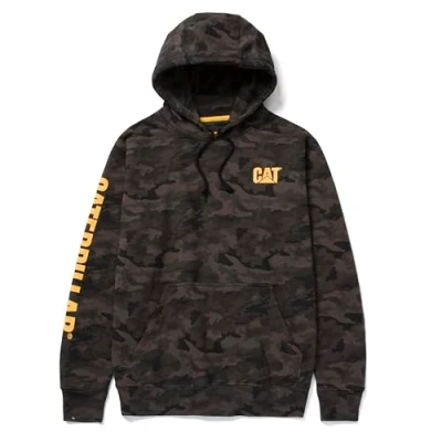 Afbeelding van Caterpillar Sweatshirt met capuchon voor heren, Nocturne Camouflage