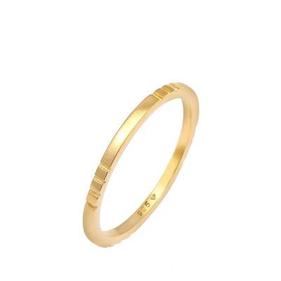 Afbeelding van Elli Ring Dames Stack Band Trend in 925 Sterling Zilver