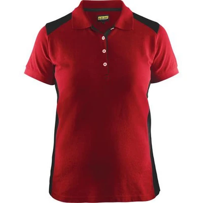 Image de Polo femme rouge/noir