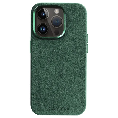 Afbeelding van iPhone 14 Pro Max Alcantara Case Midnight Green