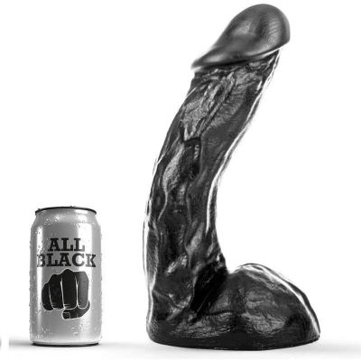 Afbeelding van All Black Klassieke Dildo 27,5 x 5,5 cm zwart