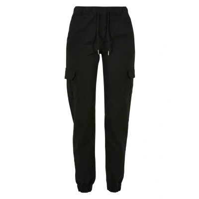 Afbeelding van Urban Classics HIGH Waist Cargobroek, Dames, Maat: XS, Black