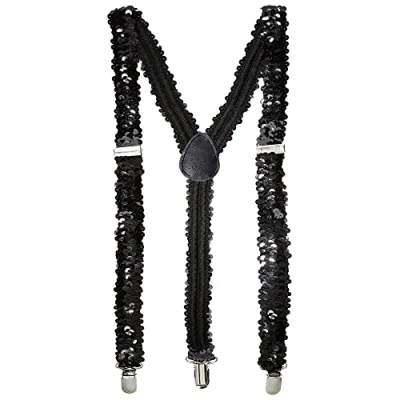Image de Bretelles en paillettes noir