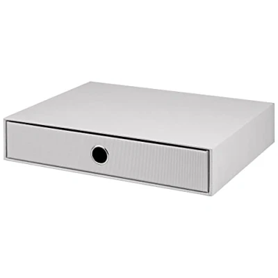 Afbeelding van Rössler Papier S.O.H.O. 1524452170 ladebox voor DIN A4 met greepgat, 343 x 250 65 mm, grijs