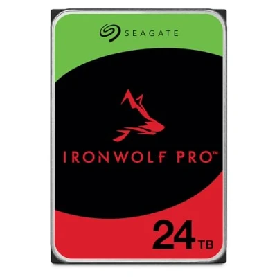Image de Seagate IronWolf Pro ST24000NT002 Disque dur 24 To interne 3.5&quot; SATA 6Gb/s 7200 tours/min mémoire tampon : 512 Mo avec 3 ans de Rescue Data Recovery