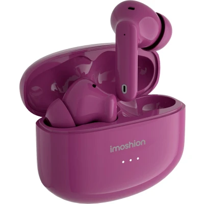 Afbeelding van iMoshion Aura Pro Earbuds Draadloze Oordopjes met Active Noise Cancelling (ANC) Wireless Bluetooth Earphones Oortjes Bordeaux