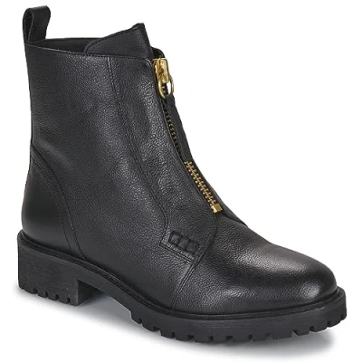 Afbeelding van Geox Hoara Korte laarzen, Dames, Maat: 40, Black Leer