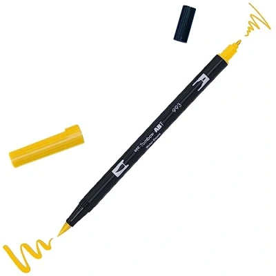 Afbeelding van Tombow ABT dubbele brushpen chrome orange 993