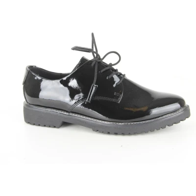 Afbeelding van Marco Tozzi Veterschoenen Laag zwartlak Maat 40