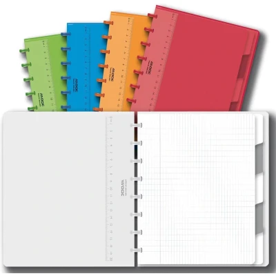 Afbeelding van Schrift Adoc A5 ruit 4x8mm 144blz 90gr PP assorti