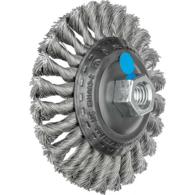 Afbeelding van PFERD 43315003 Schijfborstel getordeerd KBG Ø 115 x 15 mm M14 roestvrijstalen draad 0,35 voor haakse slijpers 1 stuk(s)