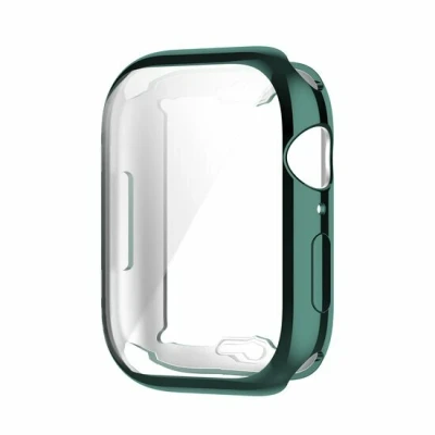 Afbeelding van Apple watch Siliconen case (volledig beschermd) 41mm Groen Geschikt voor