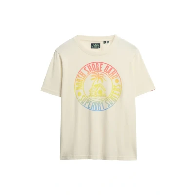 Afbeelding van Superdry LOFI Outdoor Tshirt print, Dames, Maat: 38, Cream