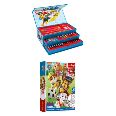 Afbeelding van Paw Patrol Creatieve Set Kleurdoos + Puzzel 8721122783863