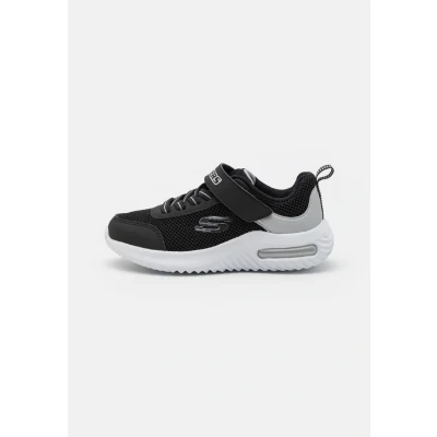 Afbeelding van Skechers GORE Strap Overlays Midsole TECH Piece Sneakers laag voor kinderen, Maat: 31, Black &amp; silver synthetic / textile trim