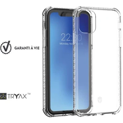 Image de Force Case Coque de protection pour téléphone portable antibactérien polycarbonate, polyuréthanne thermoplastique (TPU) transparent Apple iPhone 11, XR
