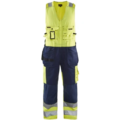 Afbeelding van Blaklader Amerikaanse overall High Vis 2653 1804 Geel/Marineblauw D104