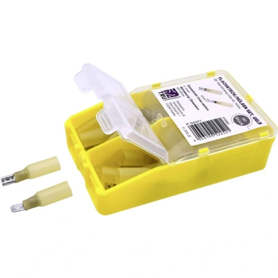 Afbeelding van TRU COMPONENTS TC 6646708 Assortiment kabelschoenen 4 mm² 6 Geel 60 stuk(s)