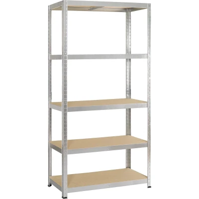 Afbeelding van Avasco Rek Strong 175, Ft 176 X 90 40 Cm, 5 Legborden, Gegalvaniseerd Opbergsysteem
