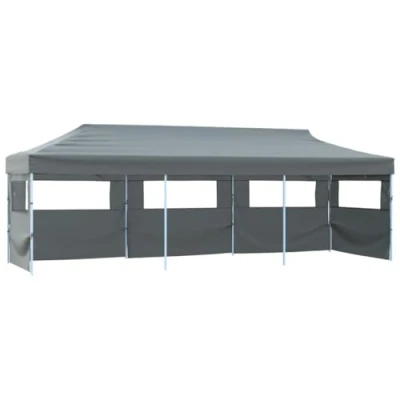 Afbeelding van Vouwtent pop up met 5 zijwanden 3x9 m antraciet