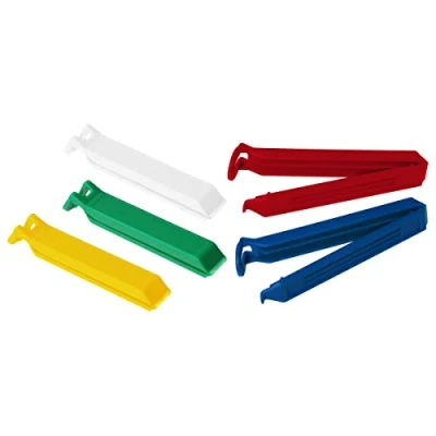 Image de Lot de 5 clips colorés pour fermeture sachet Fackelmann Tecno ref 59905