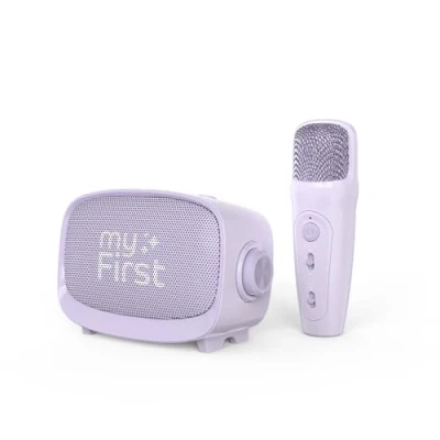 Afbeelding van myFirst Voice 2 Draagbare speaker en draadloze karaoke Microfoon Paars